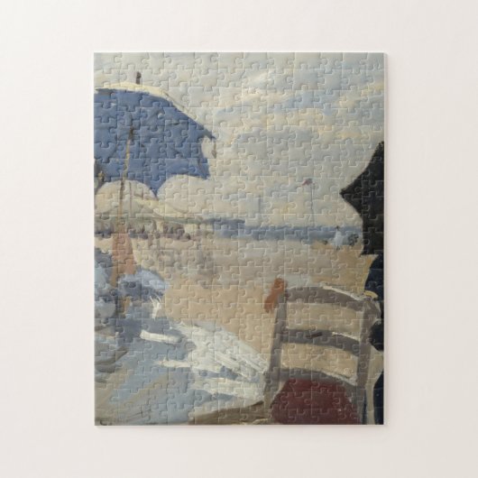 Claude Monet-Strand-Szene Puzzle (Vertikal)
