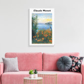 Claude Monet Stretched Canvas Print Leinwanddruck (Insitu (Wohnzimmer))