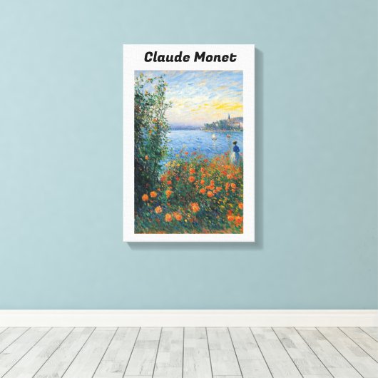 Claude Monet Stretched Canvas Print Leinwanddruck (Insitu (Holzboden))