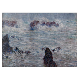 Claude Monet - Sturm der Belle-Ile Schneidebrett