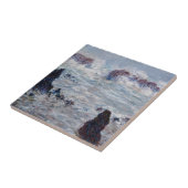 Claude Monet - Sturm vor der Küste von Belle-Ile Fliese (Seite)
