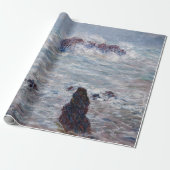 Claude Monet - Sturm vor der Küste von Belle-Ile Geschenkpapier (Ungerollt)