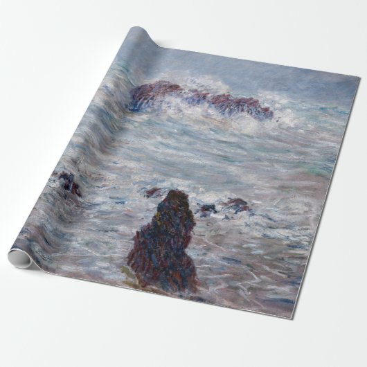 Claude Monet - Sturm vor der Küste von Belle-Ile Geschenkpapier (Ungerollt)