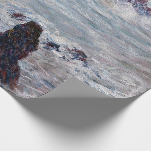 Claude Monet - Sturm vor der Küste von Belle-Ile Geschenkpapier (Ecke)
