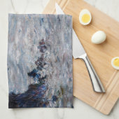 Claude Monet - Sturm vor der Küste von Belle-Ile Geschirrtuch (Viertel Falte)