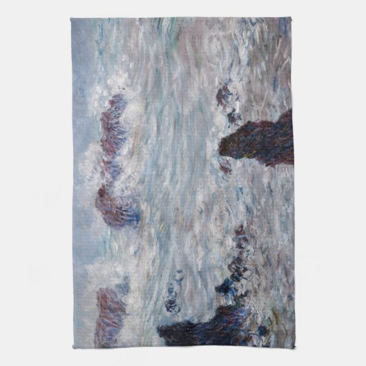 Claude Monet - Sturm vor der Küste von Belle-Ile Geschirrtuch (Vertikal)