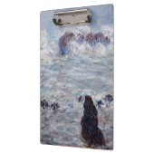 Claude Monet - Sturm vor der Küste von Belle-Ile Klemmbrett (Links)