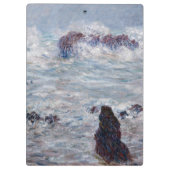 Claude Monet - Sturm vor der Küste von Belle-Ile Klemmbrett (Rückseite)