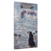 Claude Monet - Sturm vor der Küste von Belle-Ile Klemmbrett (Rechts)