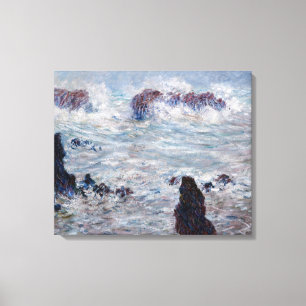 Claude Monet - Sturm vor der Küste von Belle-Ile Leinwanddruck