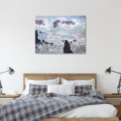 Claude Monet - Sturm vor der Küste von Belle-Ile Leinwanddruck (Insitu (Schlafzimmer))