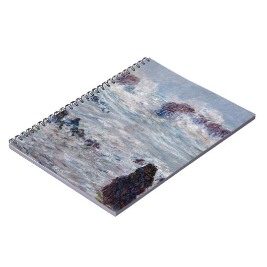 Claude Monet - Sturm vor der Küste von Belle-Ile Notizblock (Linke Seite)