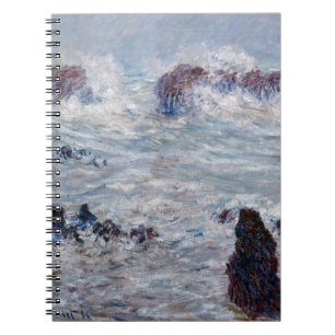 Claude Monet - Sturm vor der Küste von Belle-Ile Notizblock