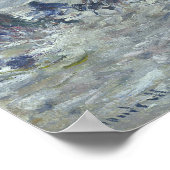 Claude Monet | Sturm vor der Küste von Belle-Ile Poster (Ecke)