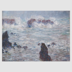 Claude Monet - Sturm vor der Küste von Belle-Ile Seidenpapier