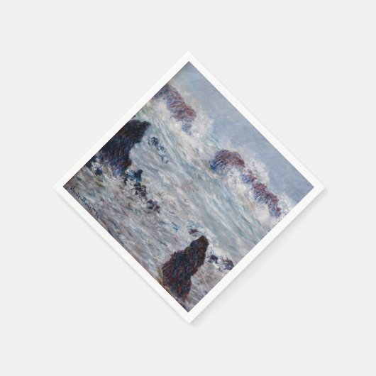 Claude Monet - Sturm vor der Küste von Belle-Ile Serviette (Ecke)