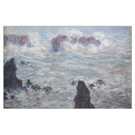 Claude Monet - Sturm vor der Küste von Belle-Ile Stoff