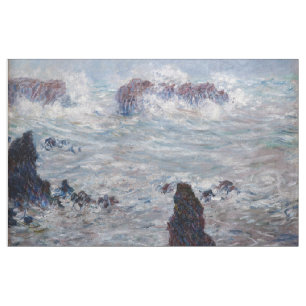 Claude Monet - Sturm vor der Küste von Belle-Ile Stoff
