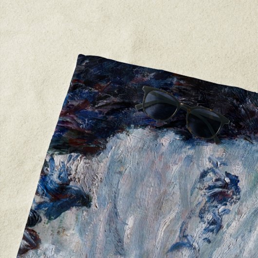 Claude Monet - Sturm vor der Küste von Belle-Ile Strandtuch (Beispiel)