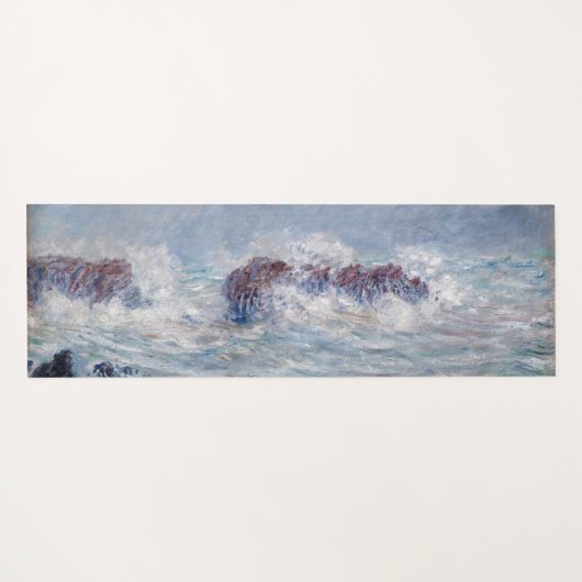 Claude Monet - Sturm vor der Küste von Belle-Ile Yogamatte (Rückseite (Horizontal))