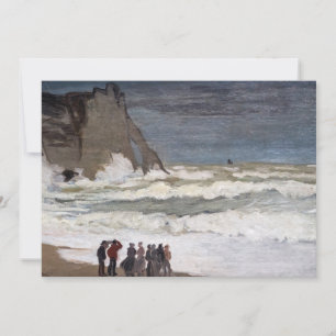 Claude Monet - Stürmische See bei Etretat Einladung