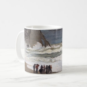 Claude Monet - Stürmische See bei Etretat Kaffeetasse