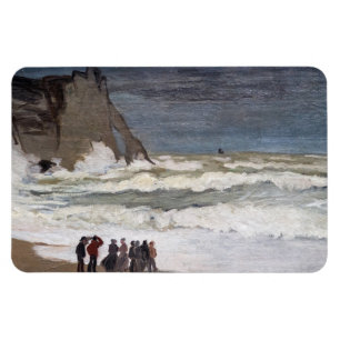 Claude Monet - Stürmische See bei Etretat Magnet