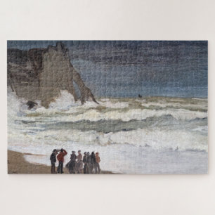 Claude Monet - Stürmische See bei Etretat Puzzle