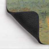 Claude Monet | Sun, der über die Seine einstellt Mousepad (Ecke)
