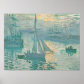 Claude Monet Sunrise Marine Art Print Poster (Vorne)