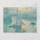 Claude Monet Sunrise Marine Art Print Postkarte (Vorderseite)