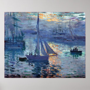 Claude Monet Sunrise - Marine Poster