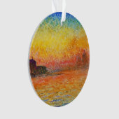 Claude Monet Sunset in Venedig Impressionist Art Ornament (Vorderseite)