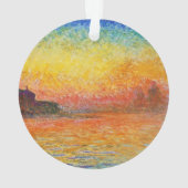 Claude Monet Sunset in Venedig Impressionist Art Ornament (Rückseite)