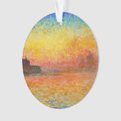 Claude Monet Sunset in Venedig Impressionist Art Ornament (Vorderseite)