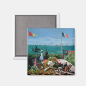 Claude Monet | Terrasse bei Sainte-Adresse, 1867 Magnet (Vorderseite/Rückseite)