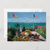 Claude Monet | Terrasse bei Sainte-Adresse, 1867 Postkarte (Vorne/Hinten)