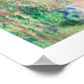 Claude Monet The Artist's Garden bei Vetheuil Prin Poster (Ecke)