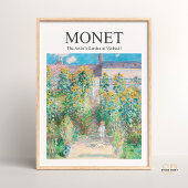 Claude Monet The Artist's Garden bei Vetheuil Prin Poster
