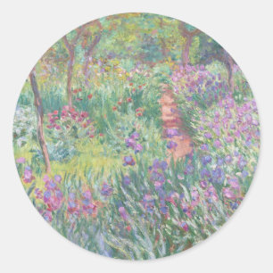 CLAUDE MONET "THE ARTIST'S GARDEN" UMSCHLAG AUFKLE RUNDER AUFKLEBER