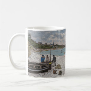 Claude Monet The Beach unter Sainte-Adresse 1867 Kaffeetasse