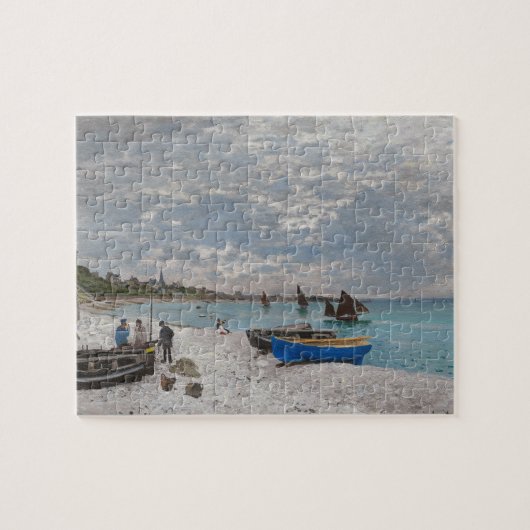 Claude Monet The Beach unter Sainte-Adresse 1867 Puzzle (Horizontal)