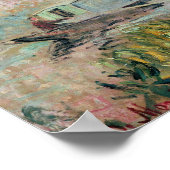 Claude Monet | The Boat Studio on the Seine, 1875 Poster (Ecke)