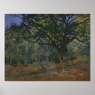 Claude Monet - The Bodmer Oak, Fontainebleau Poster