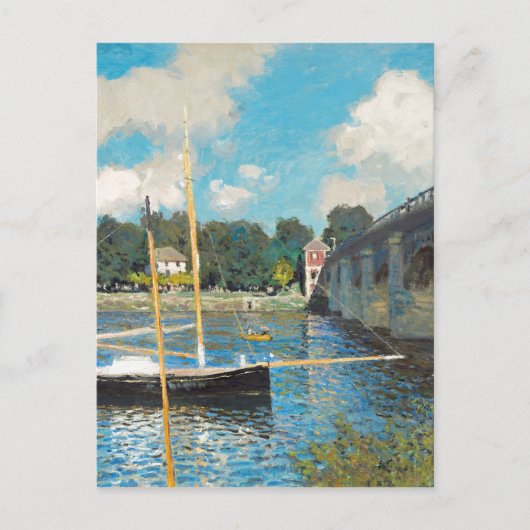 Claude Monet The Bridge bei Argenteuil (1874) Postkarte (Vorderseite)