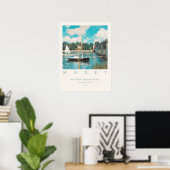 Claude Monet The Bridge bei der argentinischen Kun Poster (Heimbüro)