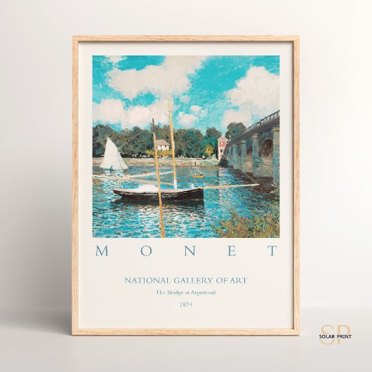 Claude Monet The Bridge bei der argentinischen Kun Poster