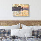 Claude Monet – The Cliff Étretat – Sunset – 1883 Leinwanddruck (Insitu (Schlafzimmer))