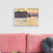 Claude Monet – The Cliff Étretat – Sunset – 1883 Leinwanddruck (Insitu (Wohnzimmer))