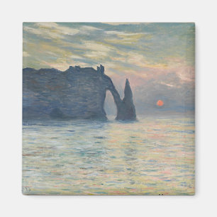 Claude Monet - The Cliff, Étretat, Sunset Magnet